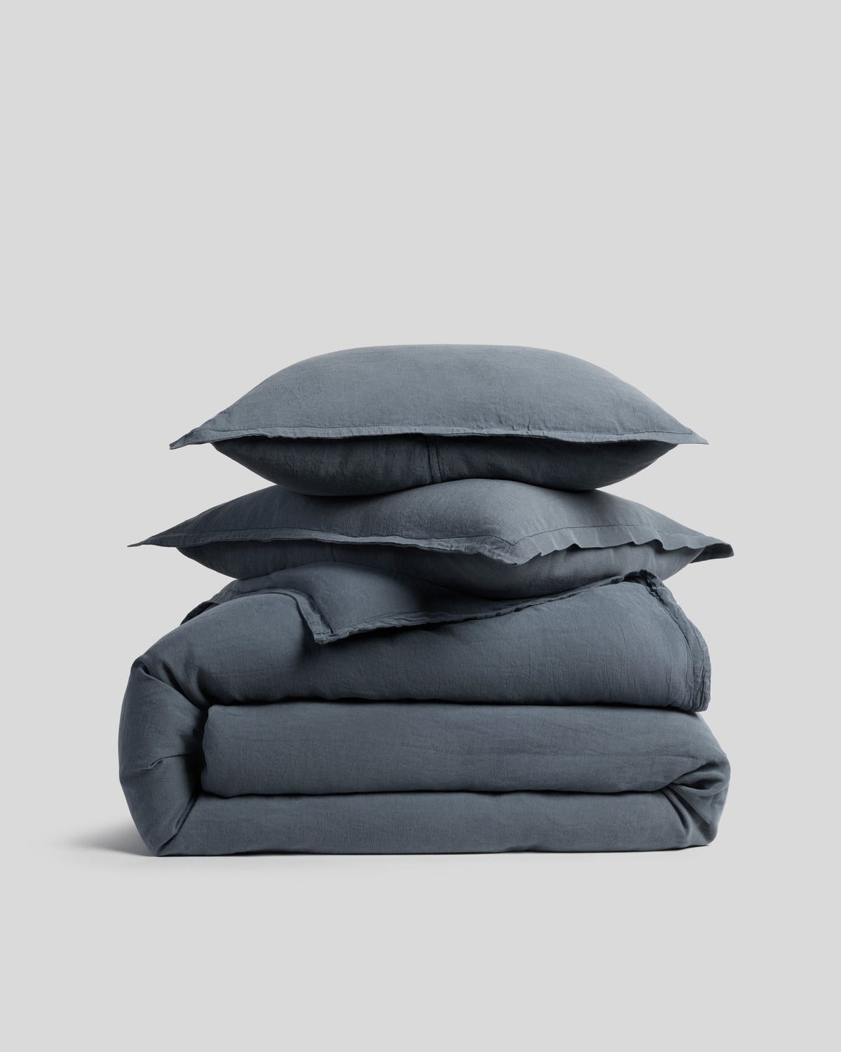 Linen Tencel Duvet Cover Set - Dusk K/CK