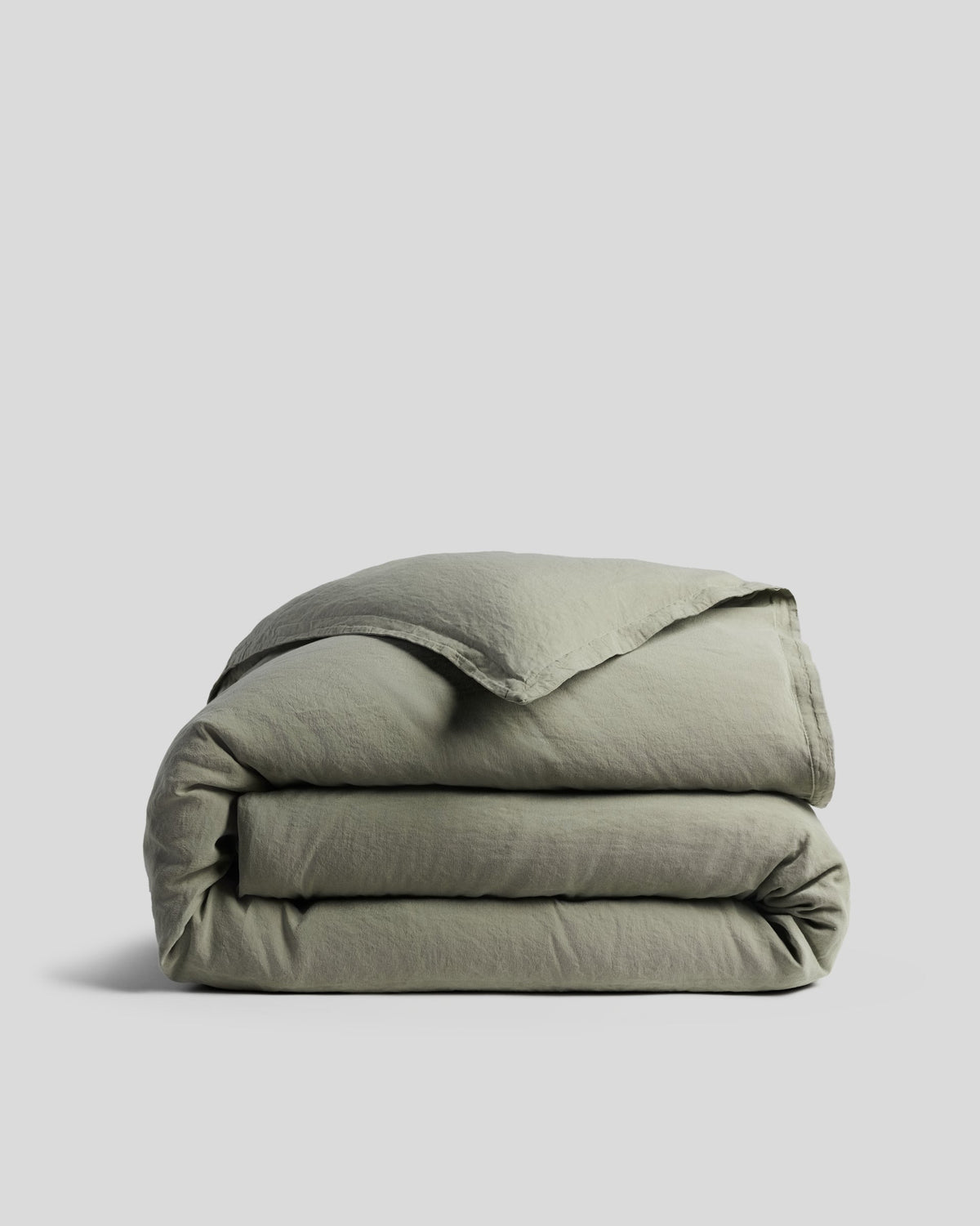 Linen Tencel Duvet Cover - FINAL SALE (Moss)