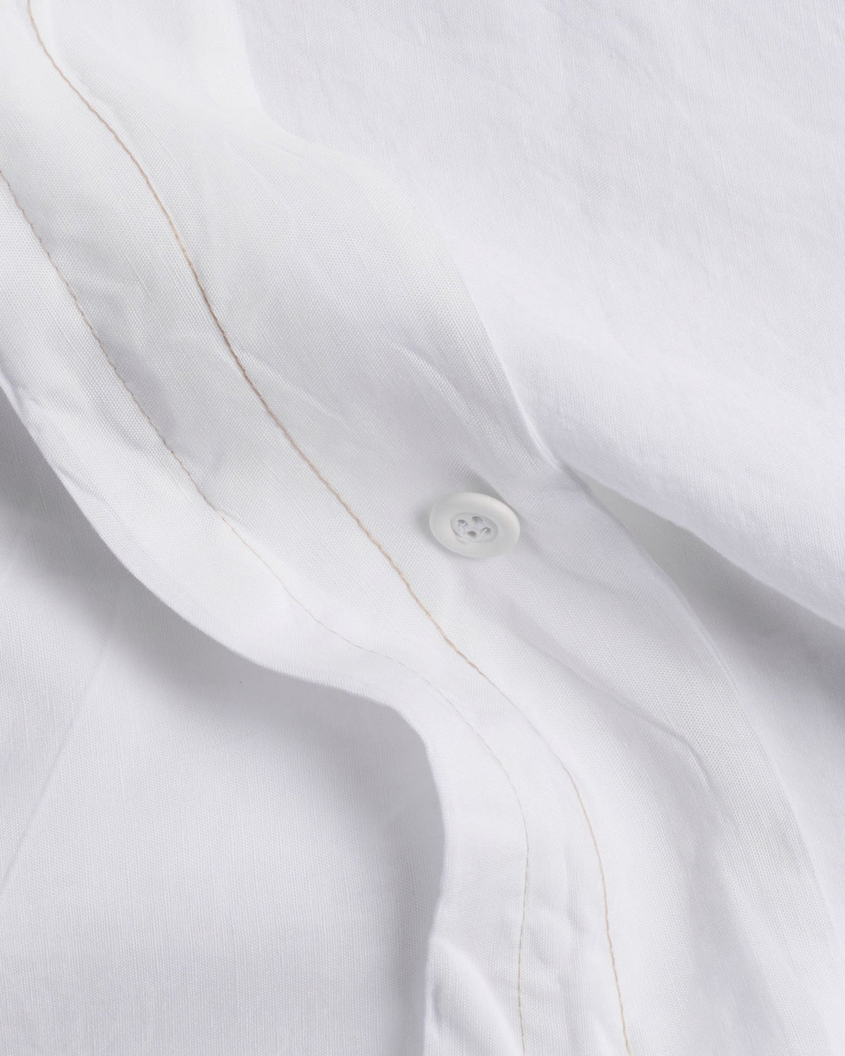 Linen Tencel Duvet Cover Set - White F/Q