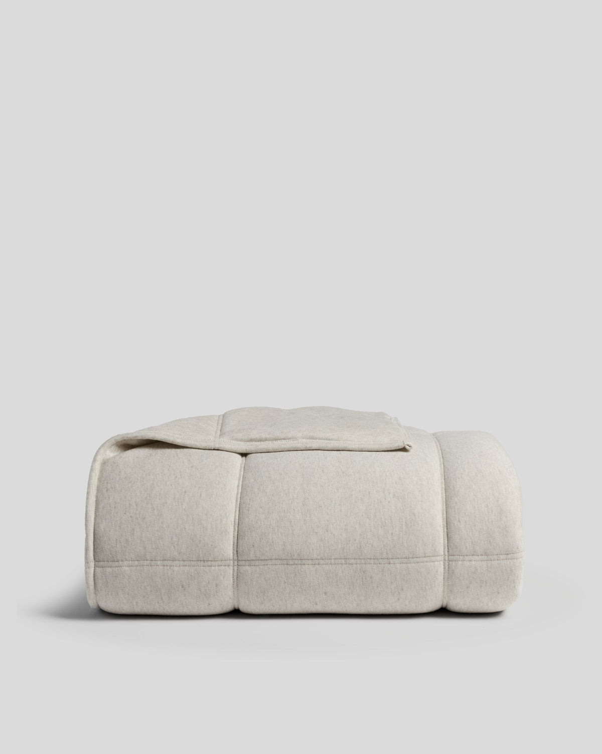Linen Tencel Jersey Quilt - FINAL SALE (Heathered Oatmeal)