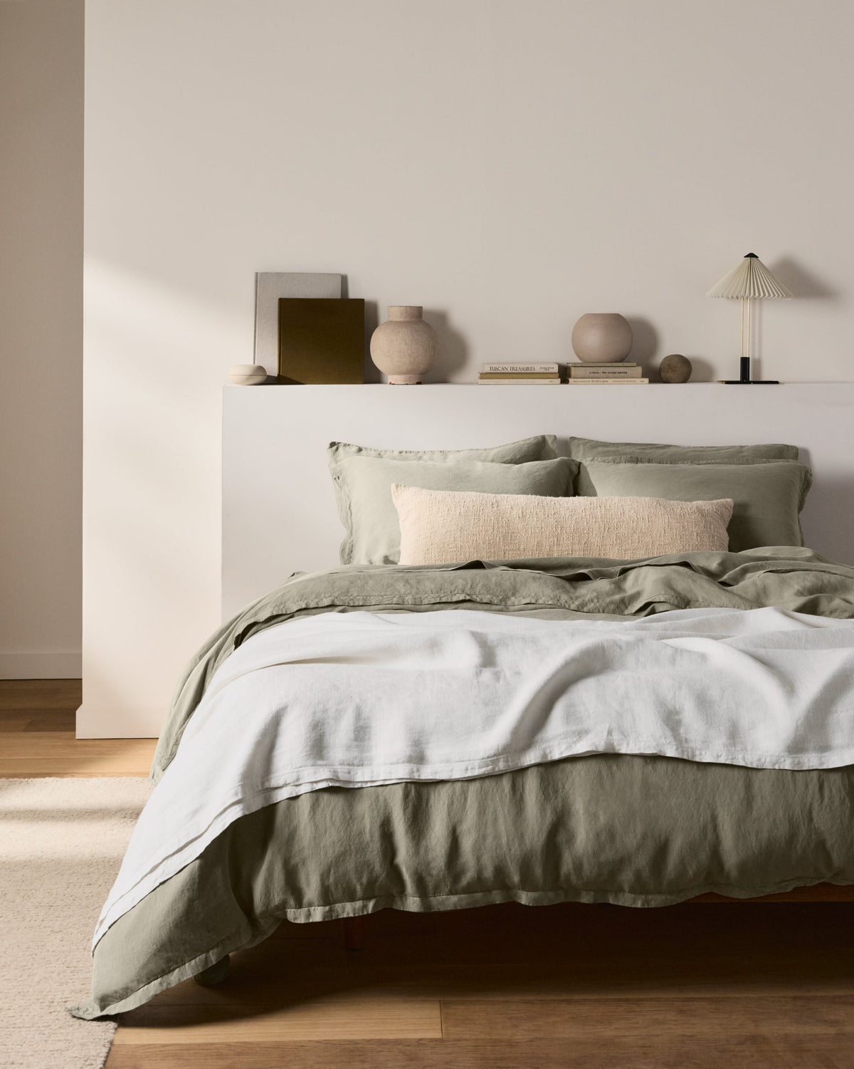 Linen Tencel Euro Sham - FINAL SALE (Moss)