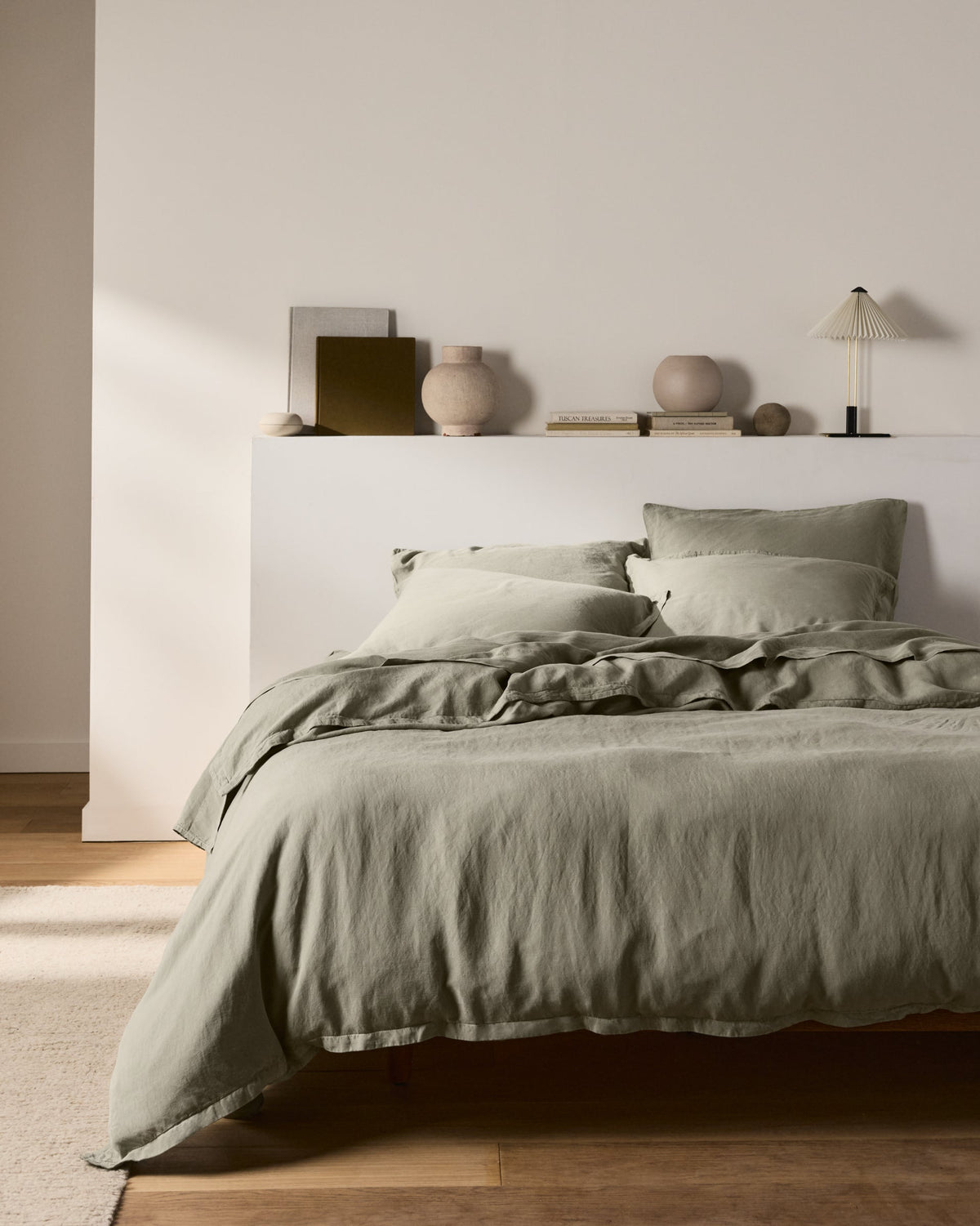 Linen Tencel Duvet Cover - FINAL SALE (Moss)