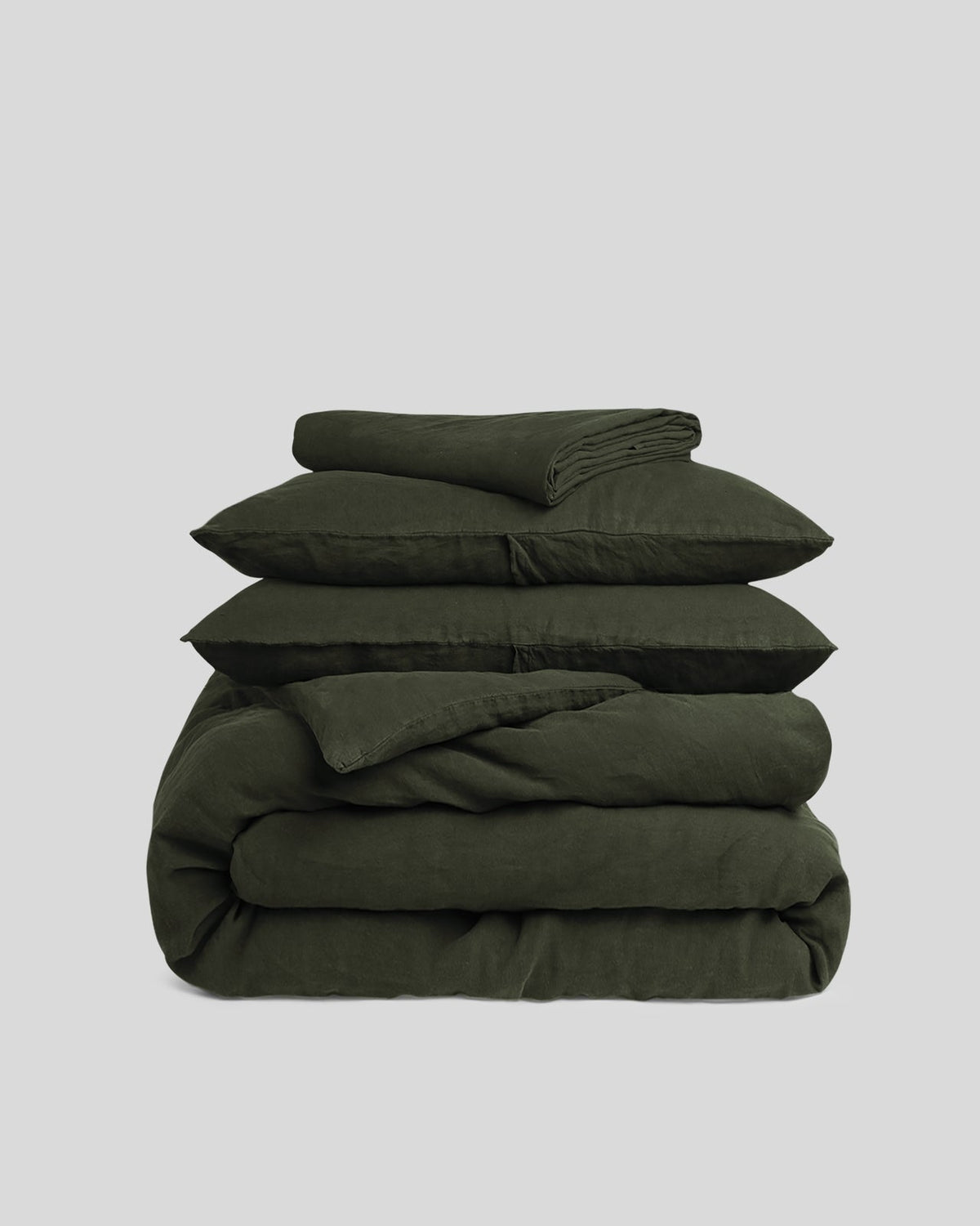 Linen Venice Set - Evergreen F/Q