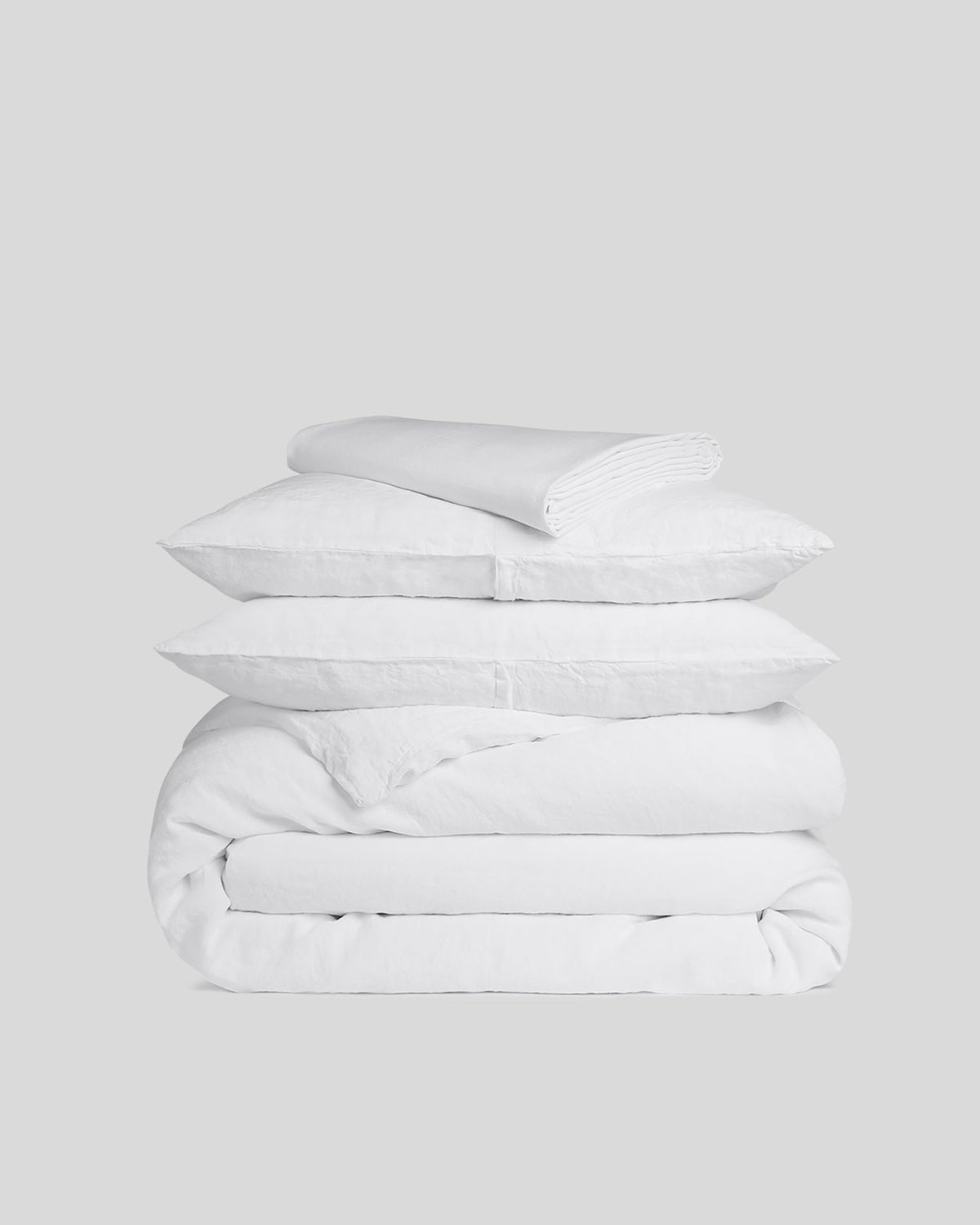 Linen Venice Set - White K/CK
