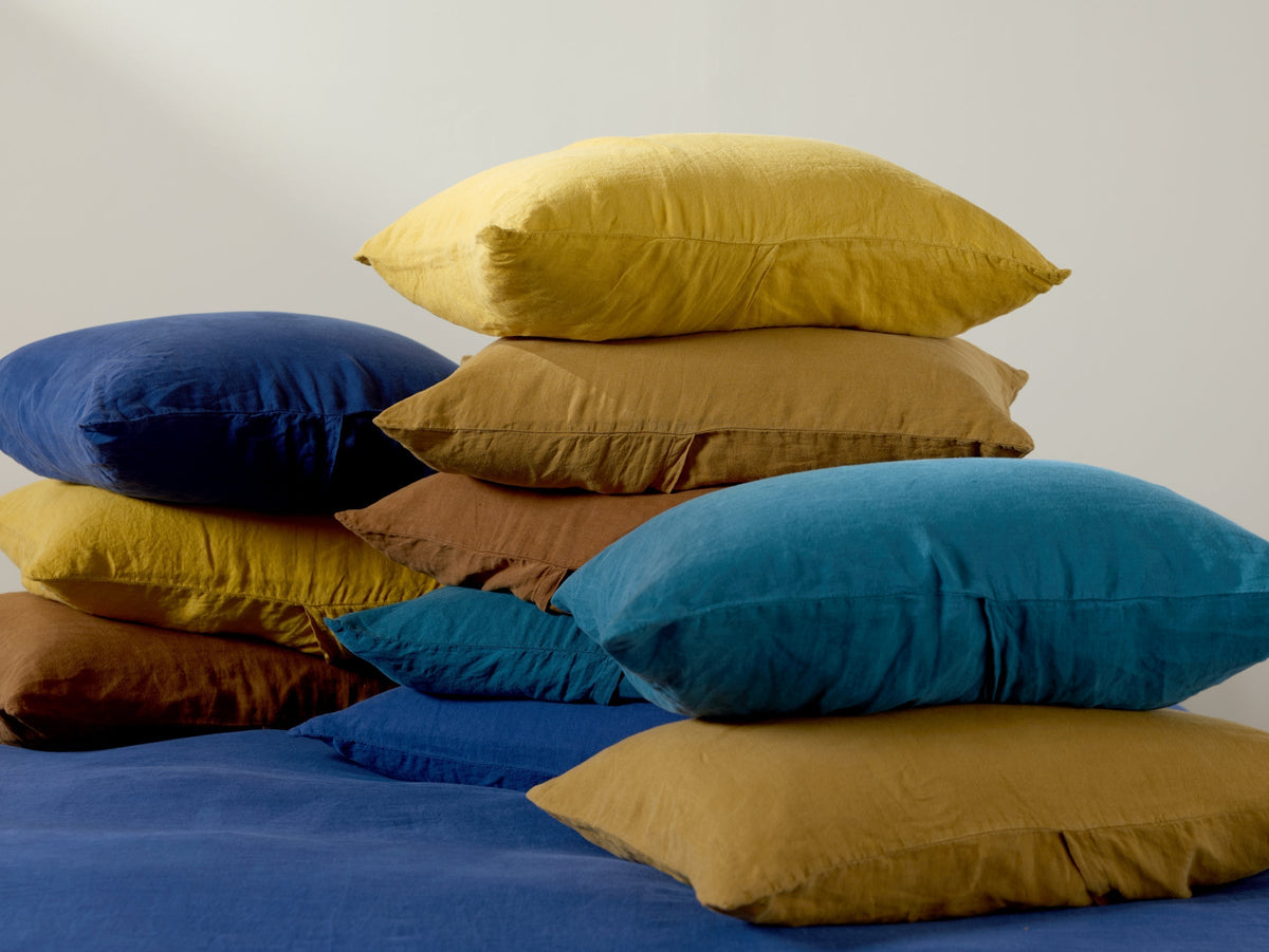 Linen Pillowcase Set (Tobacco)