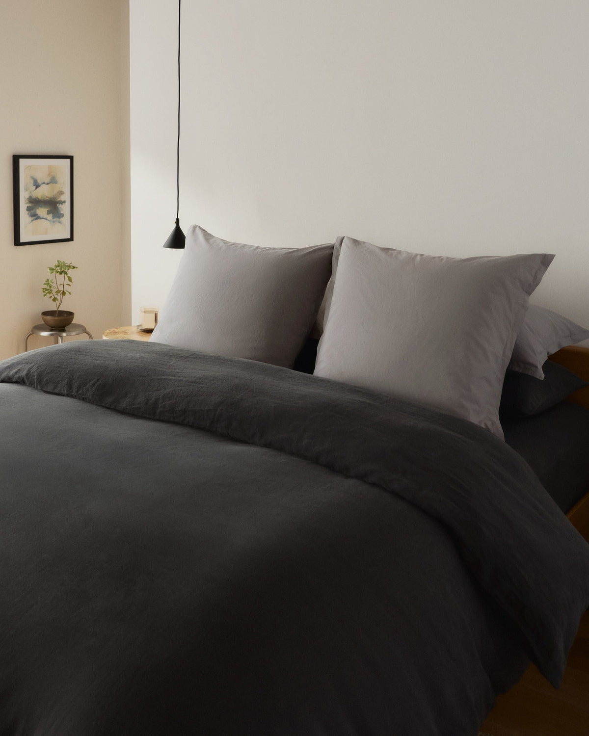 Percale Euro Sham (Pebble)