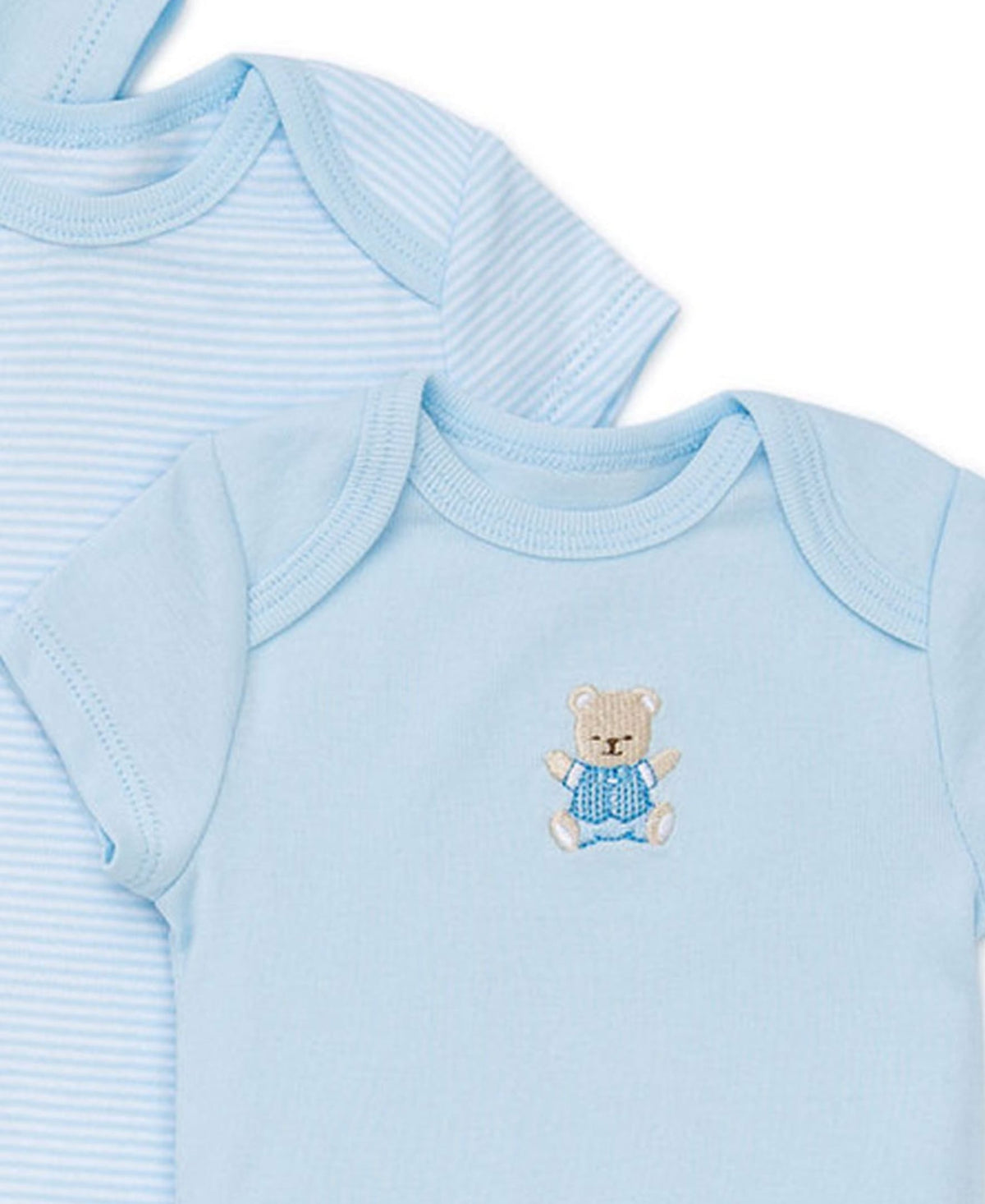 Little Me Cute Bear 3-Pack Bodysuits - Blue Multi, 3M