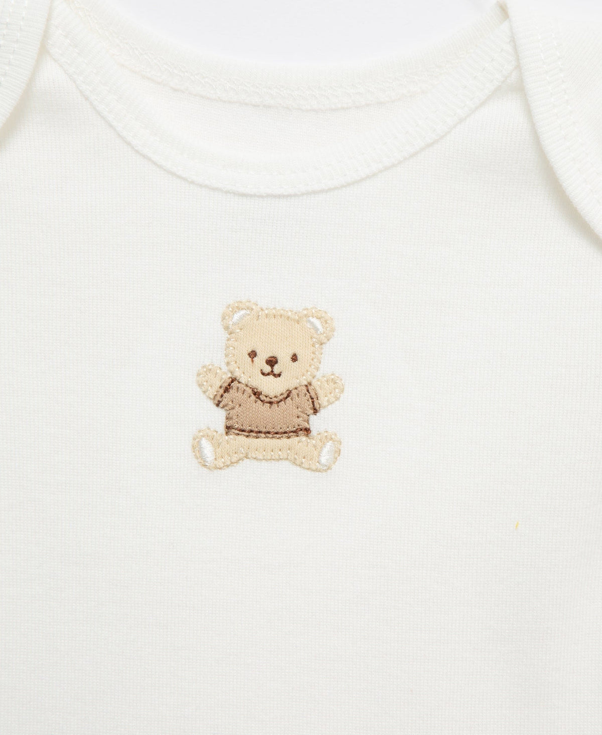 Little Me Gentle Bear 3-Pack Bodysuits - Ivory, NB