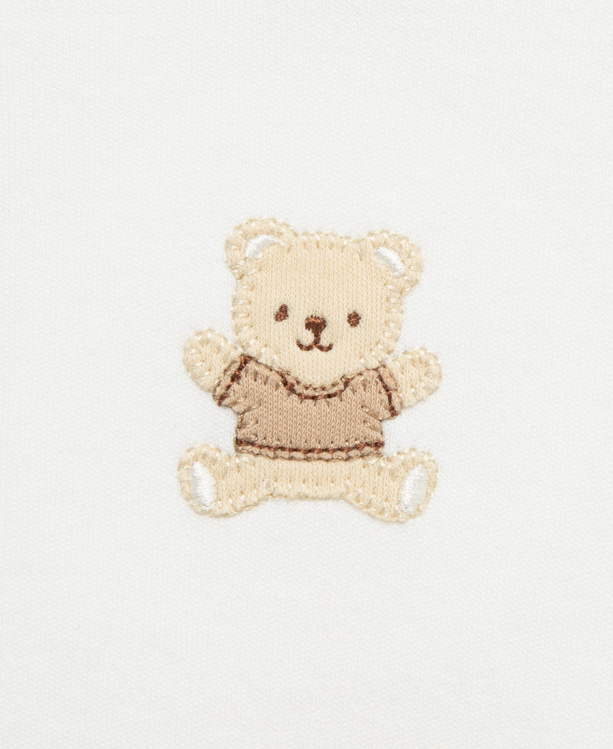 Little Me Gentle Bear Sleeper Gown and Hat - Ivory, 0-3M