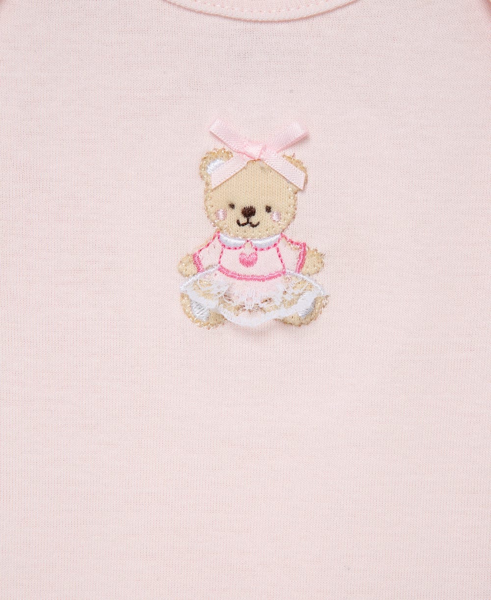 Little Me Sweet Bear 3-Pack Bodysuits - Pink Multi, 3M