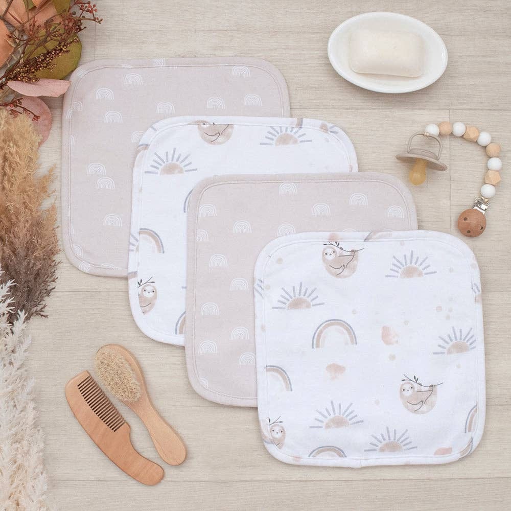 Living Textiles 5pc Bath Gift Set - Rainbow Sloth