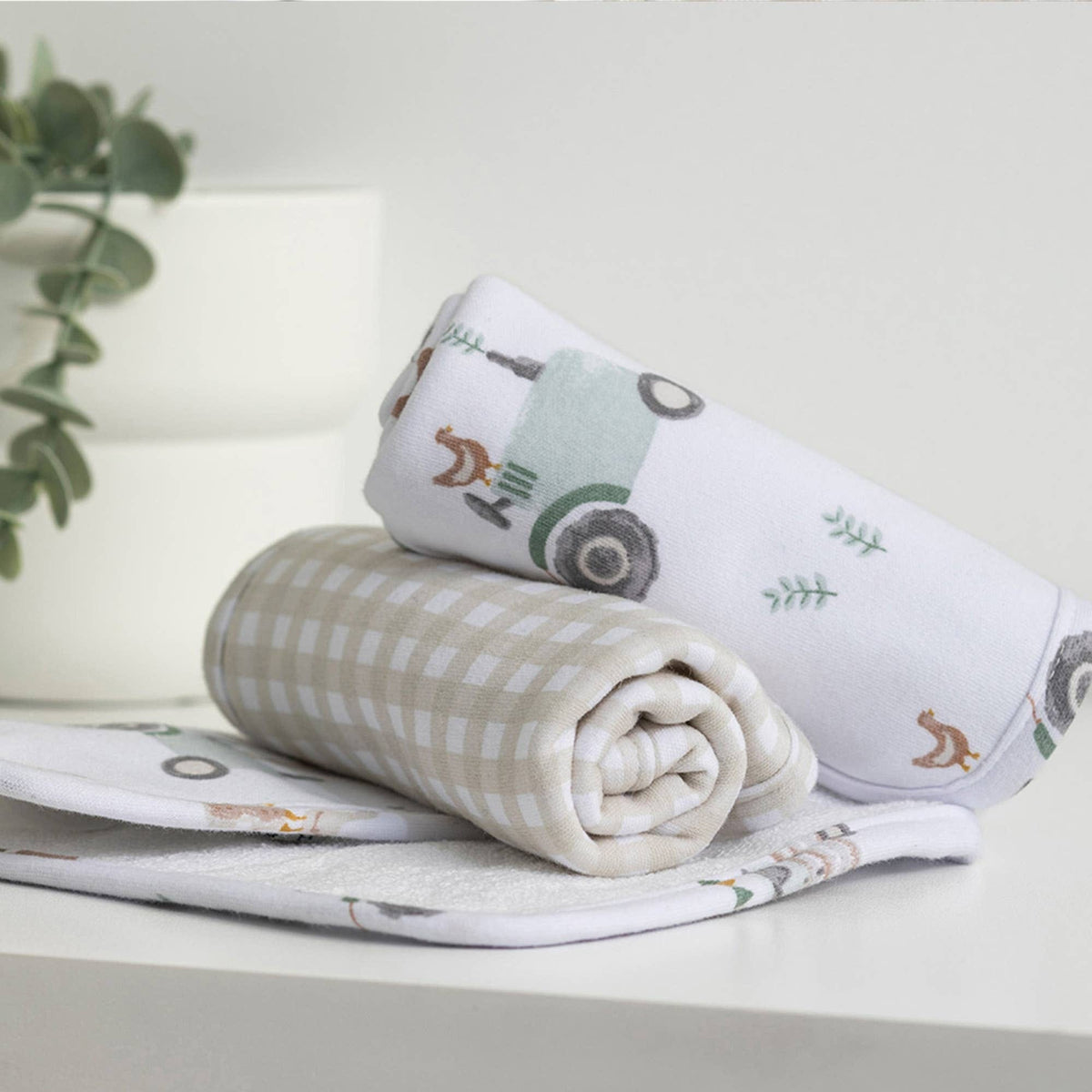 Living Textiles 5pc Bath Gift Set - Tractor Ride