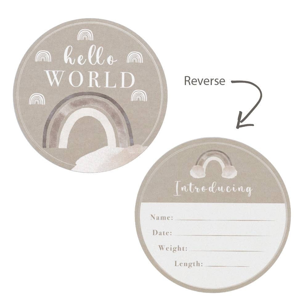 Living Textiles Hello World Gift Set - Rainbow Sloth