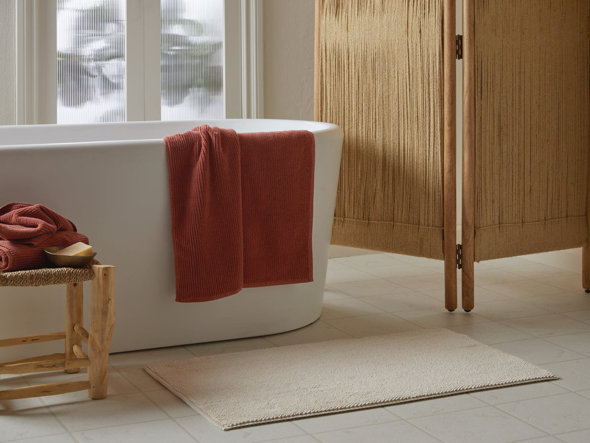 Looped Bath Rug (Bone)
