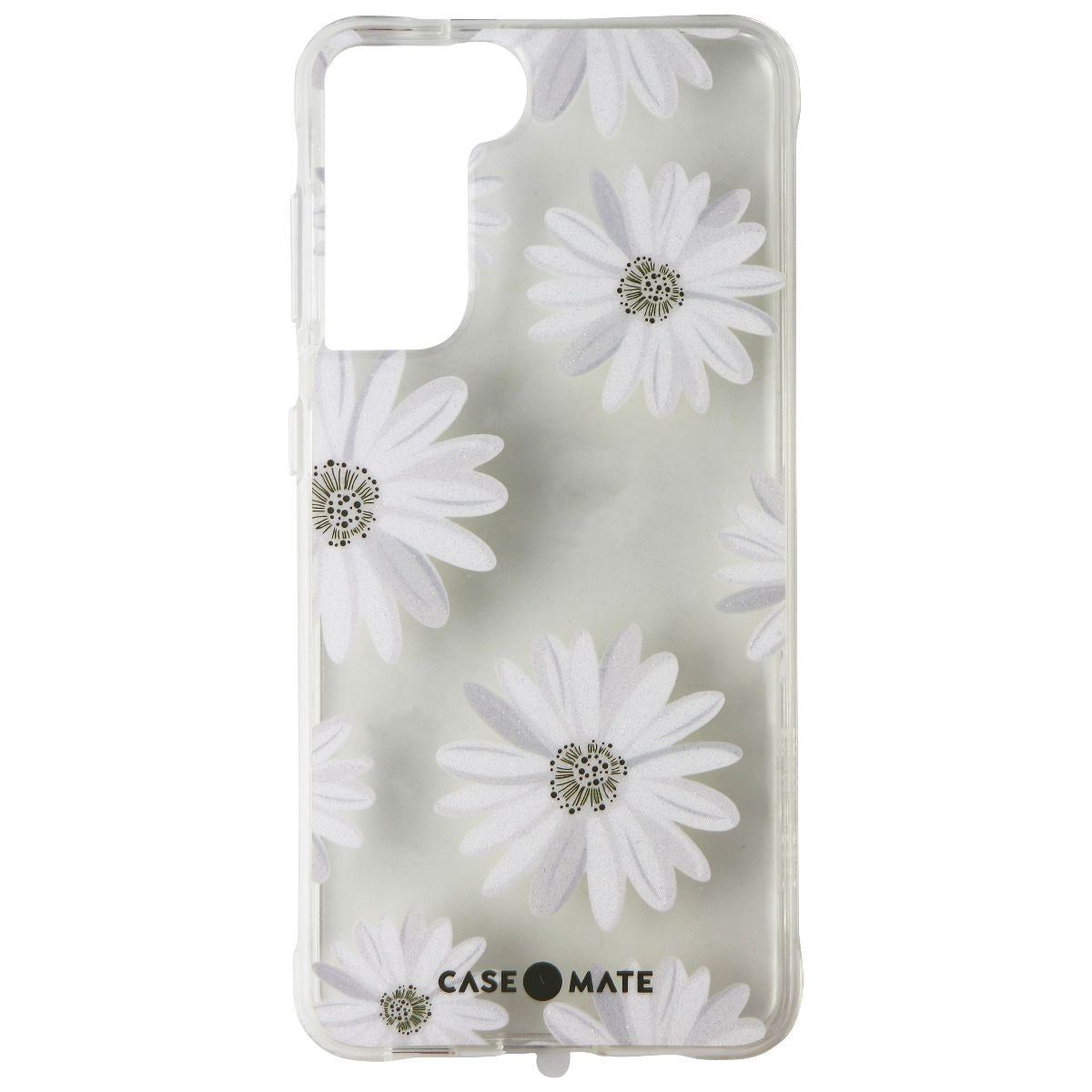 Case-Mate Prints Hardshell Case for Samsung Galaxy S21 5G - Glitter Daisies - New