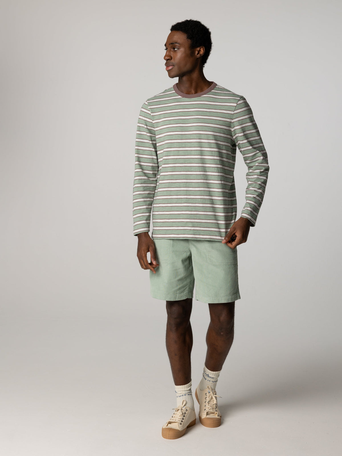 Men's Channel Stripe Long Sleeve T-shirt