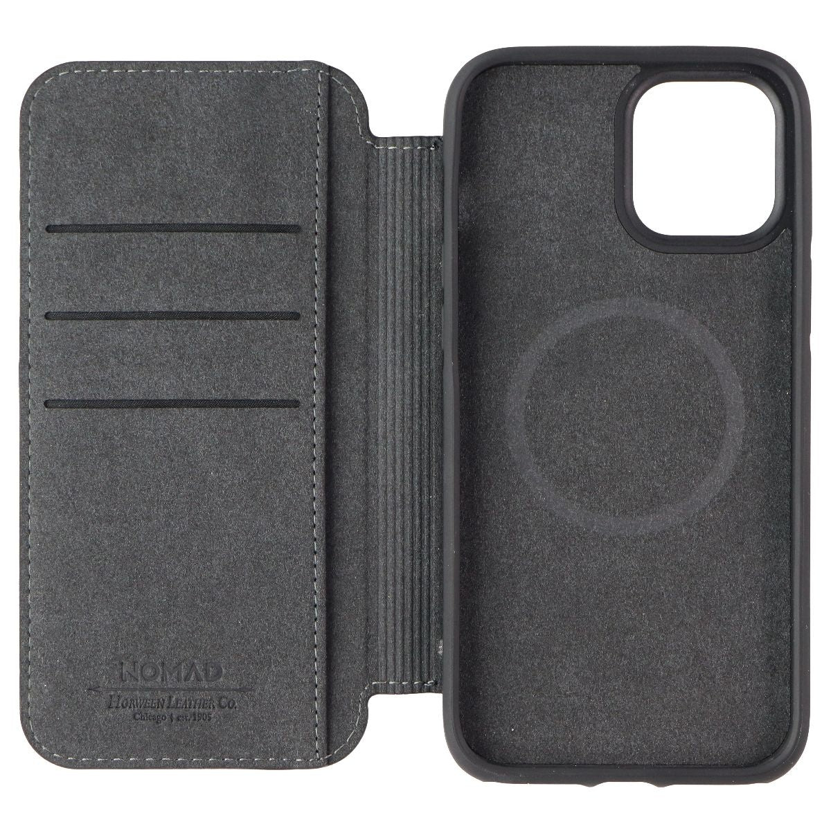 Nomad Rugged Folio Wallet Case for iPhone 12 Pro Max - Black - New