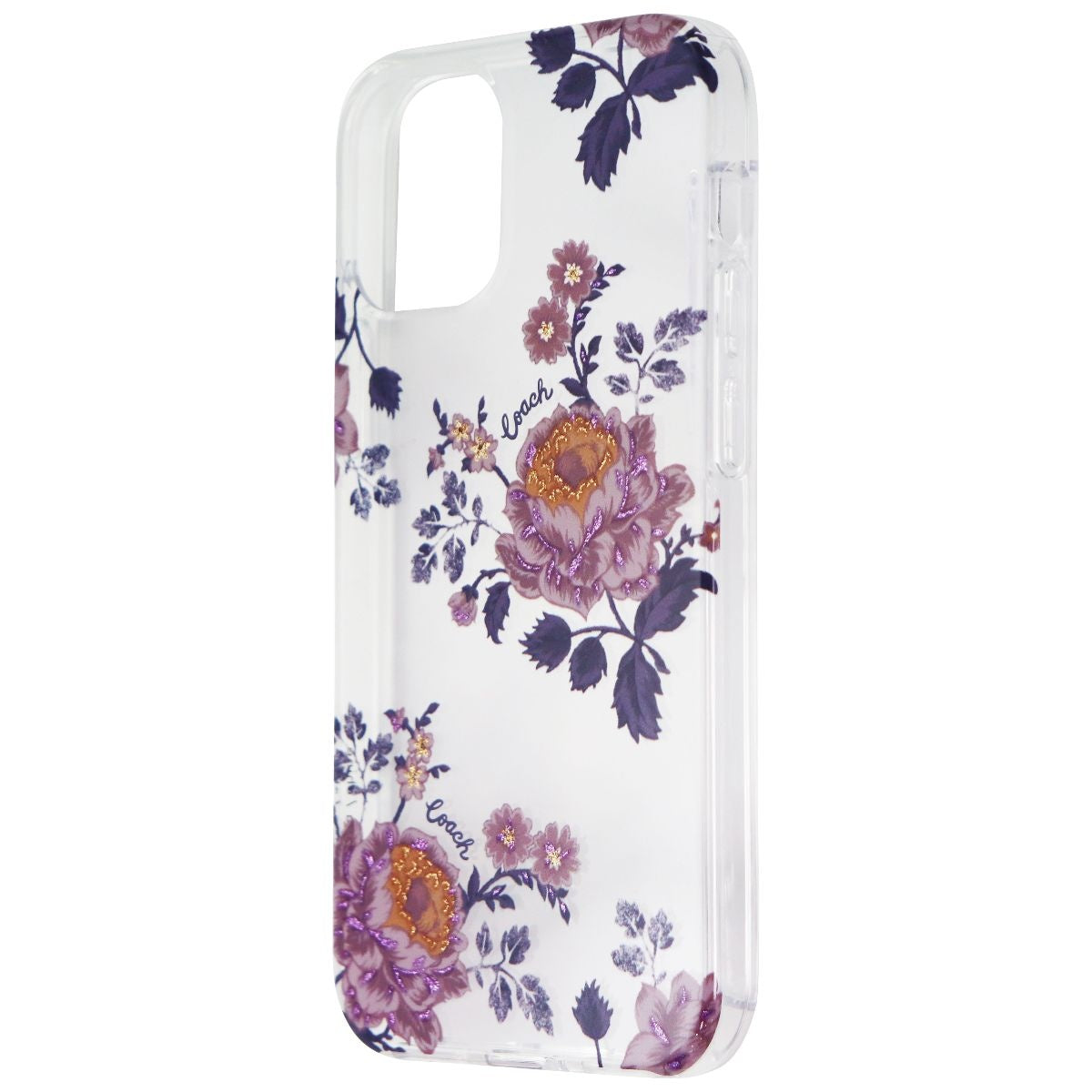 Coach Protective Hard Case for Apple iPhone 12 Mini - Moody Floral Clear - New