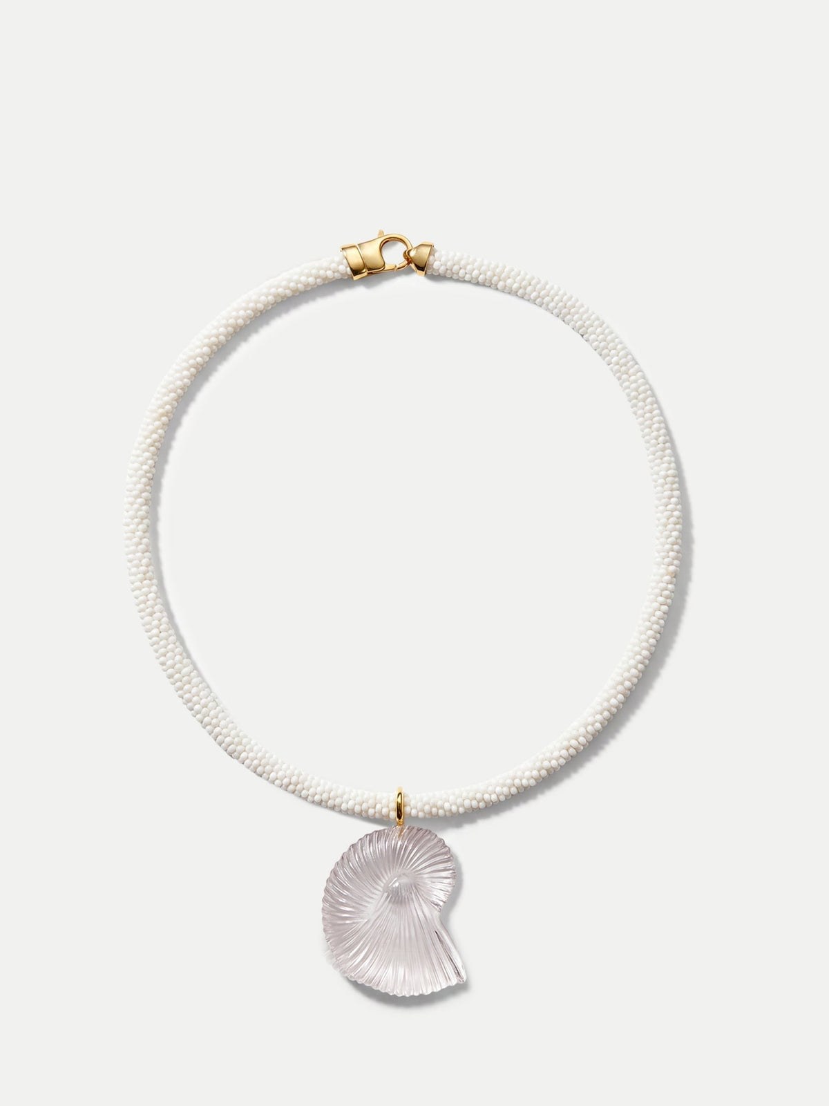 Nautilus Shell Beaded Necklace