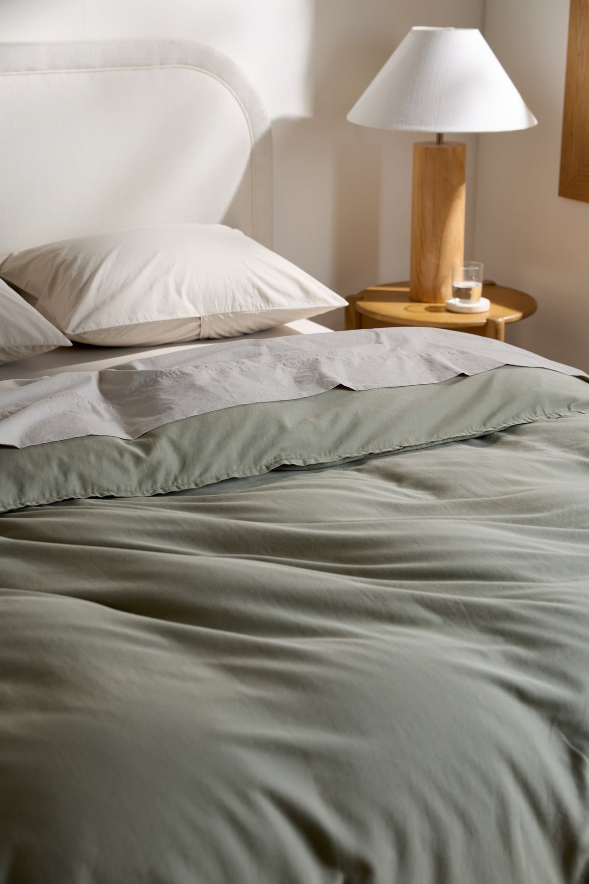 Organic Soft Luxe Duvet Cover - FINAL SALE (Moss)