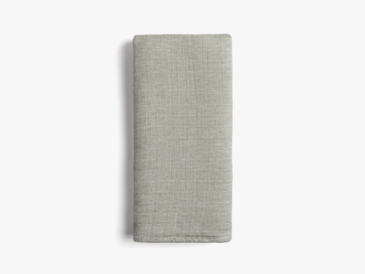 Organic Gauze Terry Towels - FINAL SALE (Moss with Cream)