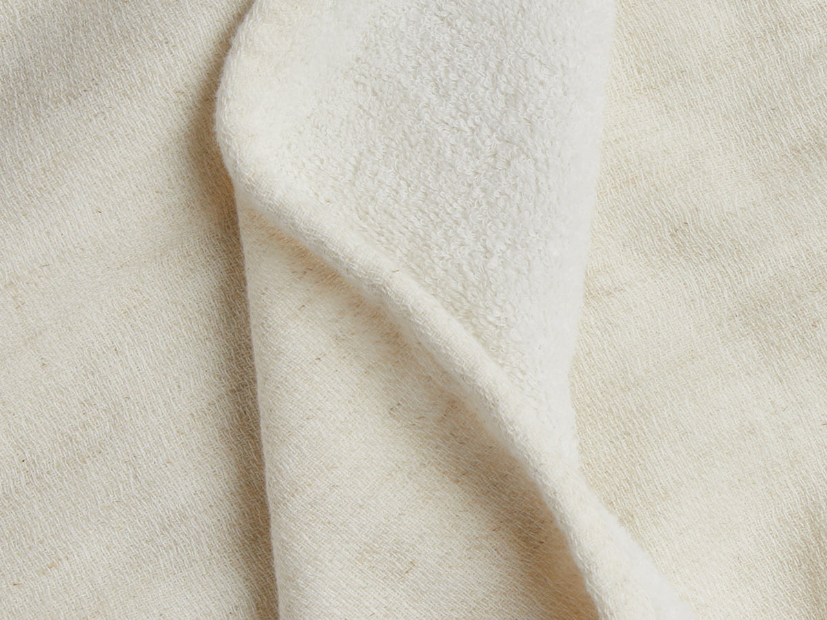 Organic Gauze Terry Towels - FINAL SALE (Natural with Cream)