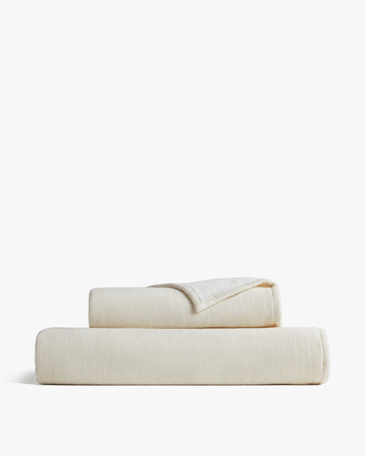 Organic Gauze Terry Towels - FINAL SALE (Natural with Cream)