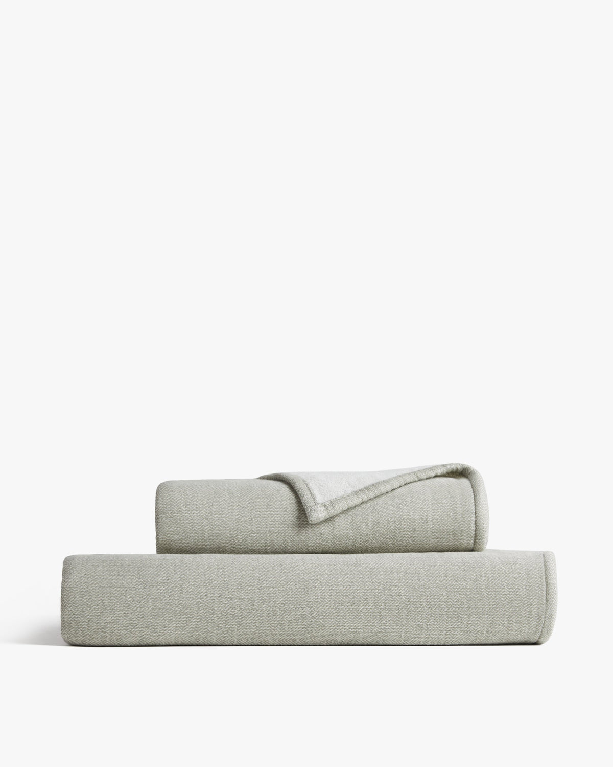 Organic Gauze Terry Towels - FINAL SALE (Moss with Cream)