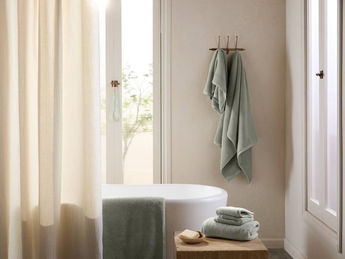 6+6 Organic Plush Bath Bundle - Sage
