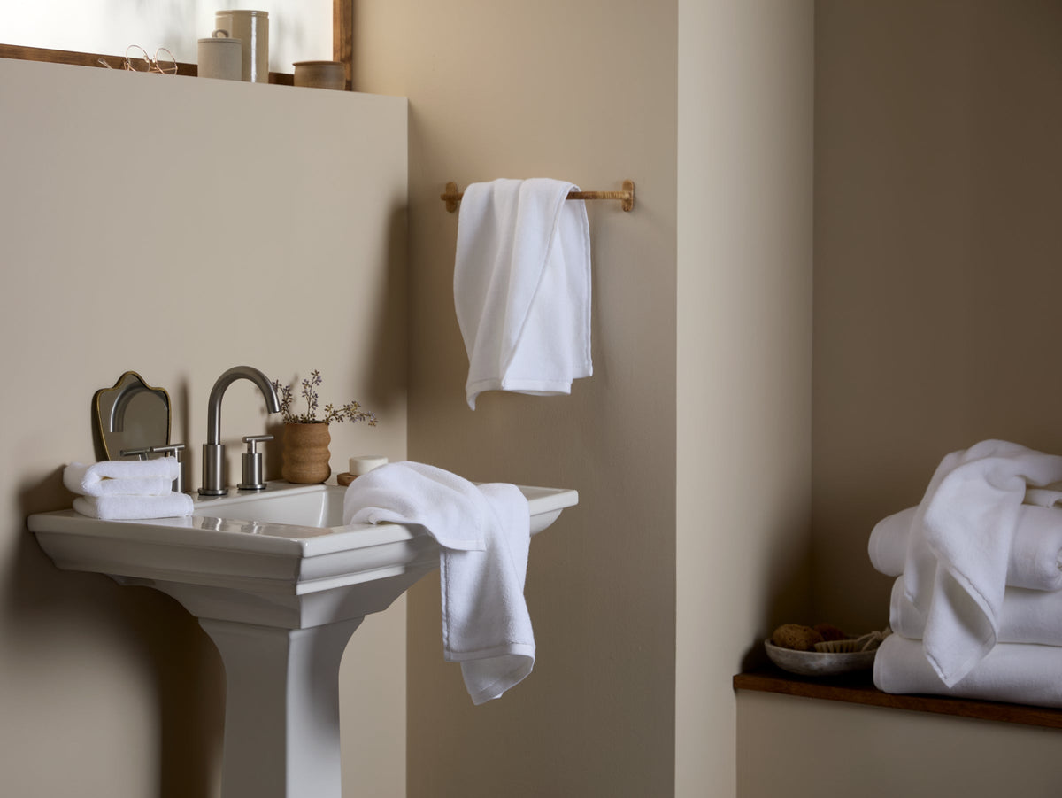 6+6 Organic Plush Bath Bundle - White