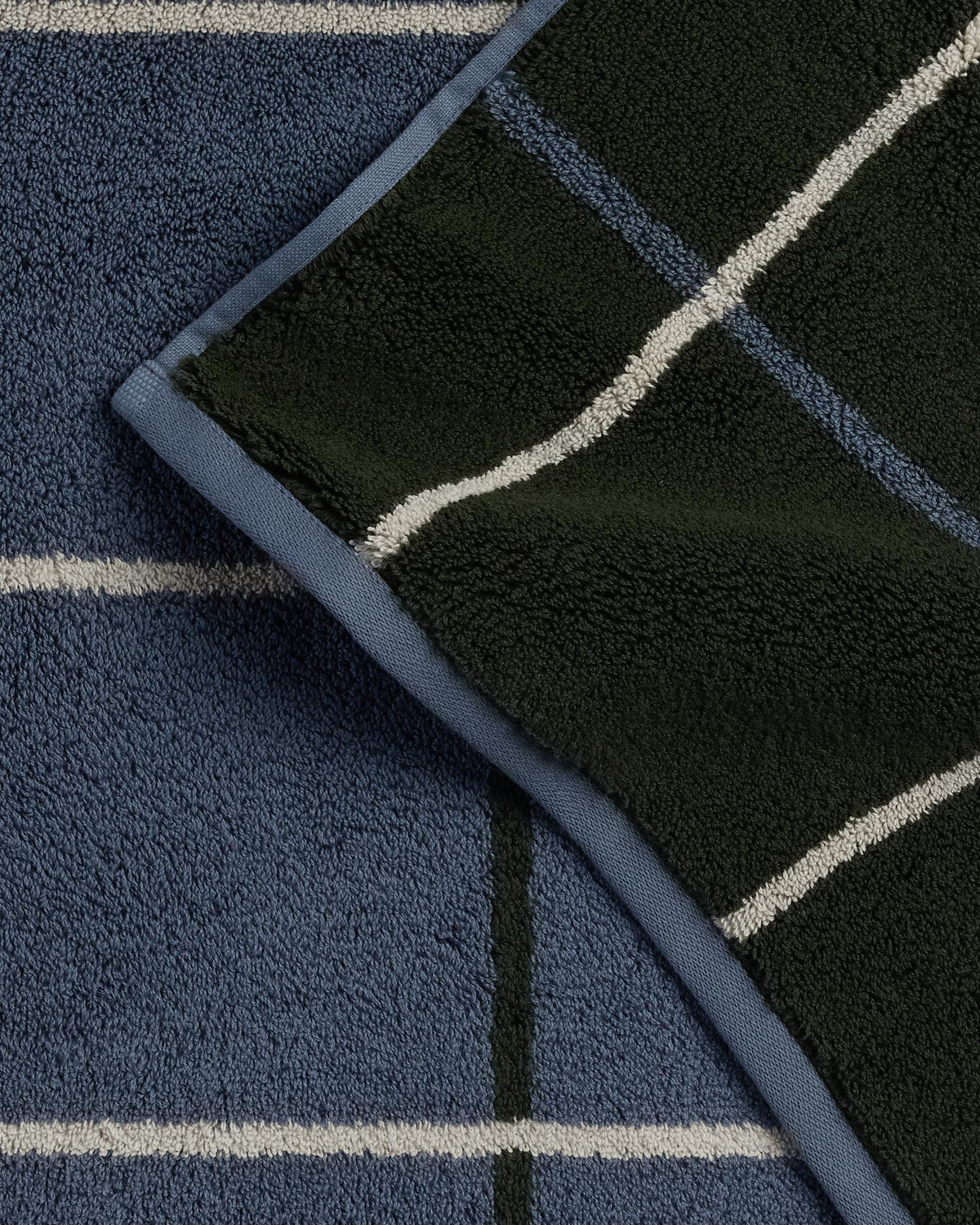 Organic Plush Tub Mat (Dusk Windowpane)