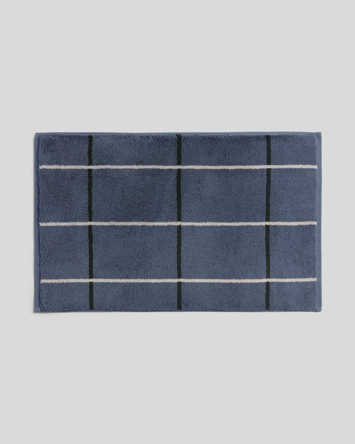 Organic Plush Tub Mat (Dusk Windowpane)