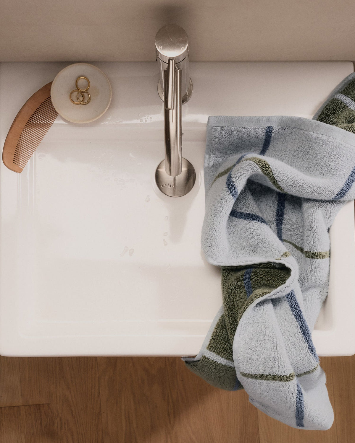 4+4 Organic Plush Bath Bundle - Thyme Windowpane