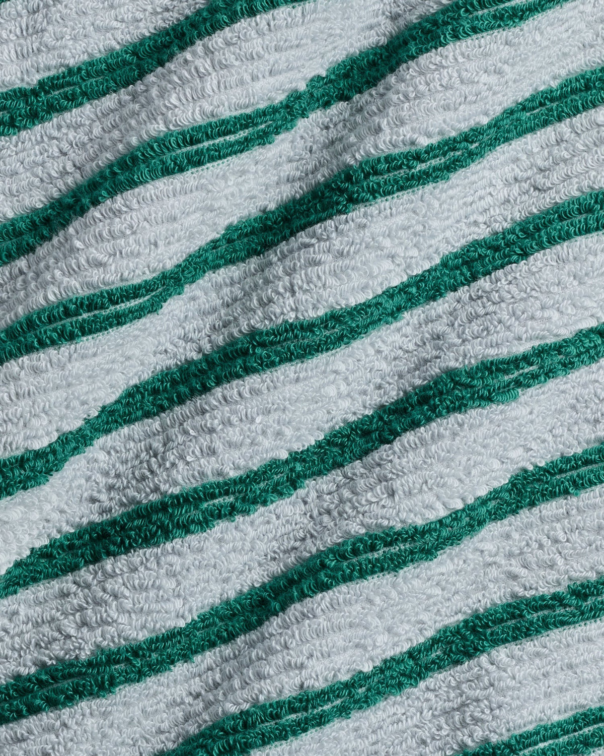 2+2 Organic Resort Stripe Bath Bundle - Sky with Malachite