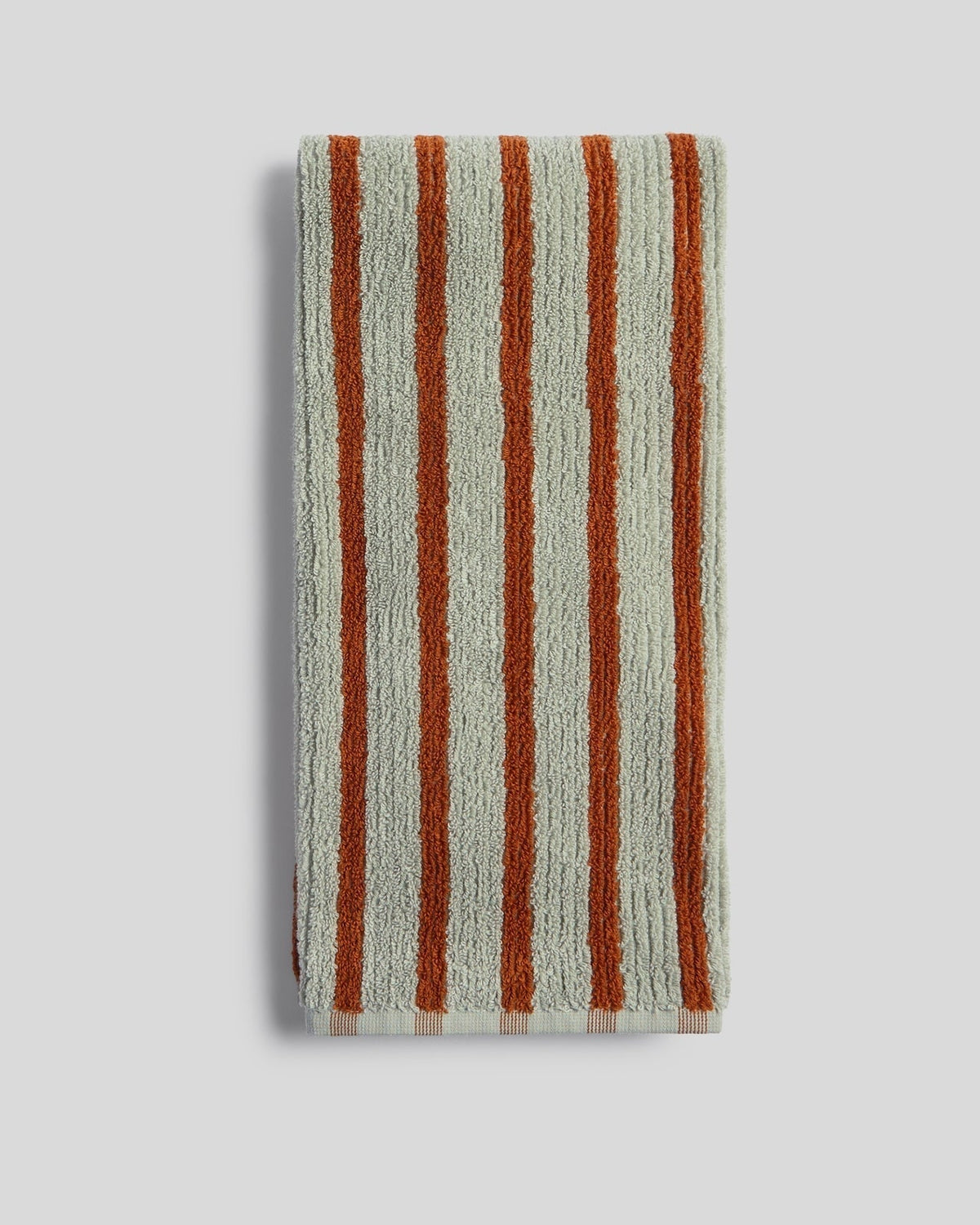 6+6 Organic Resort Stripe Bath Bundle -  Sage with Russet