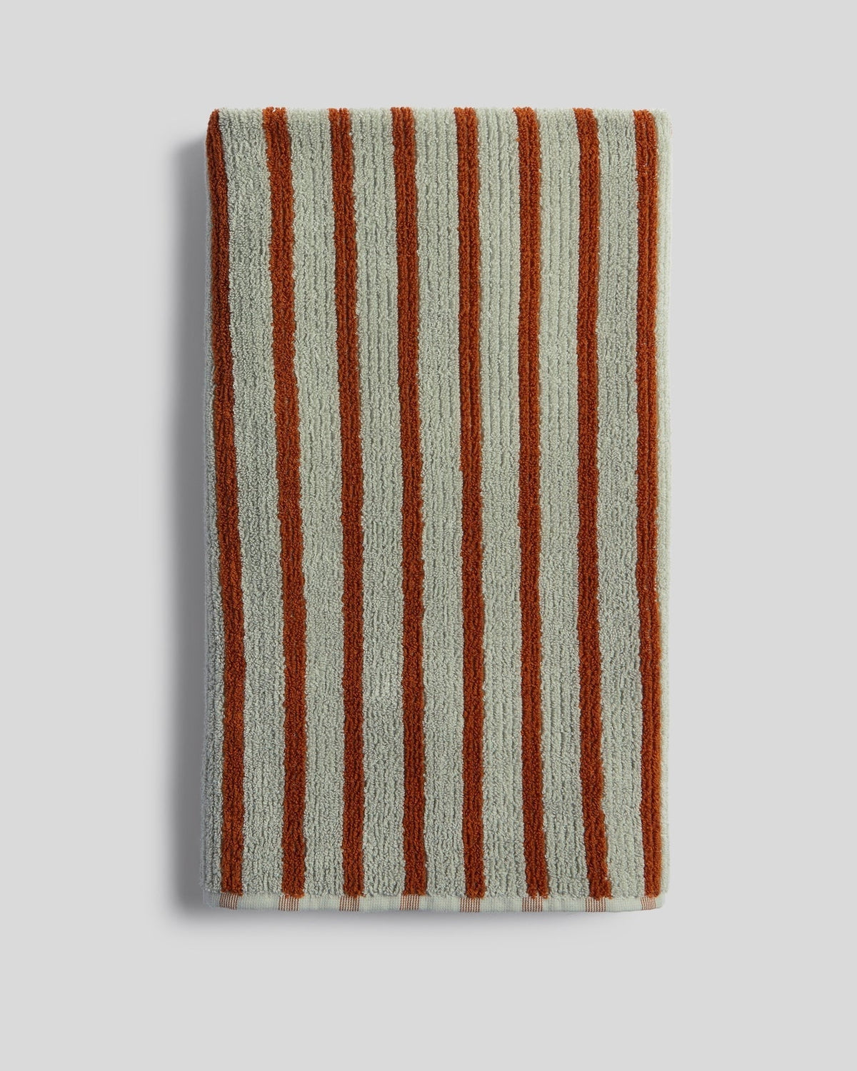6+6 Organic Resort Stripe Bath Bundle -  Sage with Russet