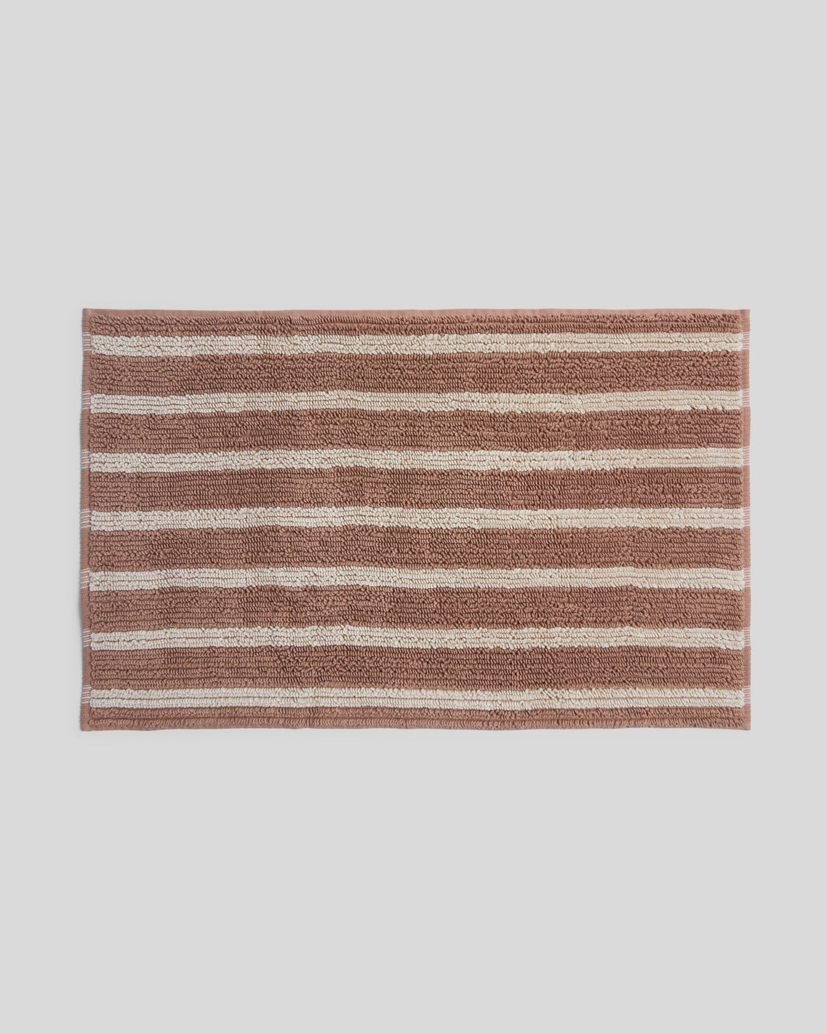 Organic Resort Stripe Tub Mat (Adobe with Butter)