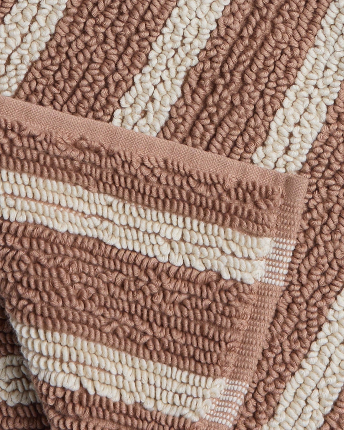 Organic Resort Stripe Tub Mat (Adobe with Butter)