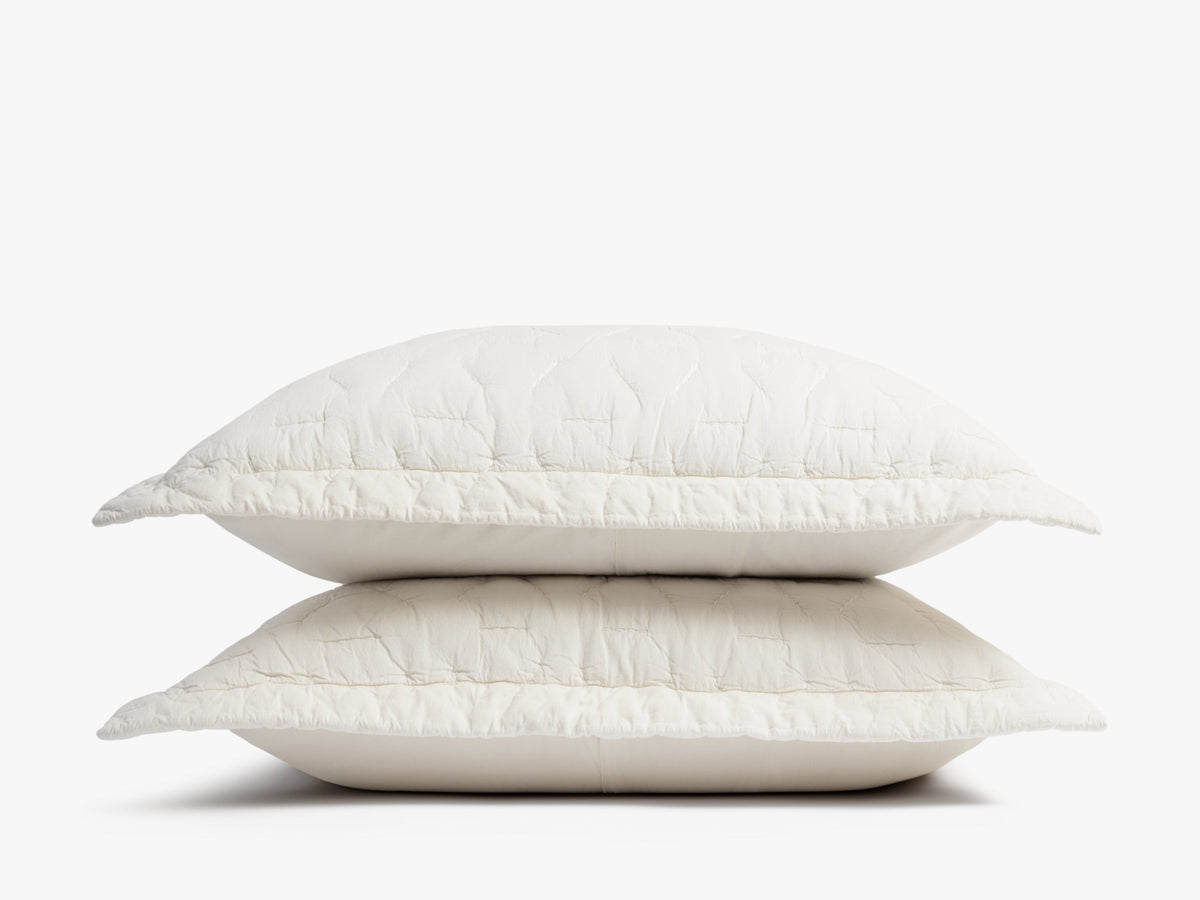 Organic Soft Stitch Sham Set - FINAL SALE
