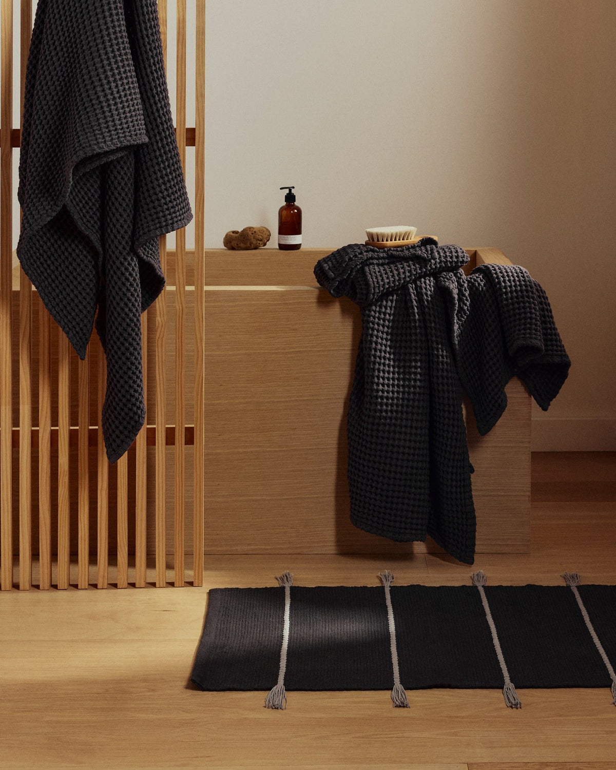 4+4 Waffle Bath Bundle - Onyx