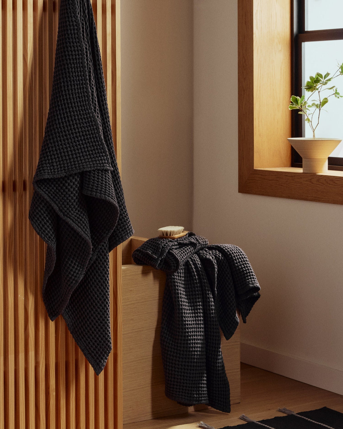 2+2 Waffle Bath Bundle - Onyx