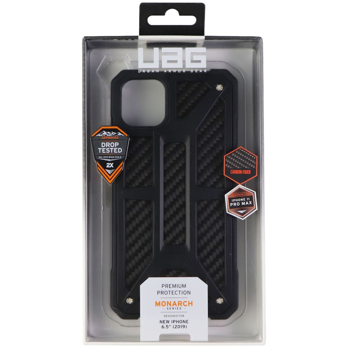 Urban Armor Gear Monarch Series Case for Apple iPhone 11 Pro Max - Carbon Fiber - New