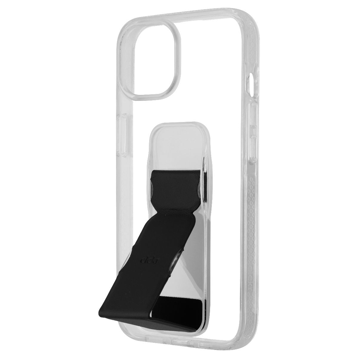 CLCKR Stand & Grip Series Hard Case for Apple iPhone 14 - Clear/Black - New