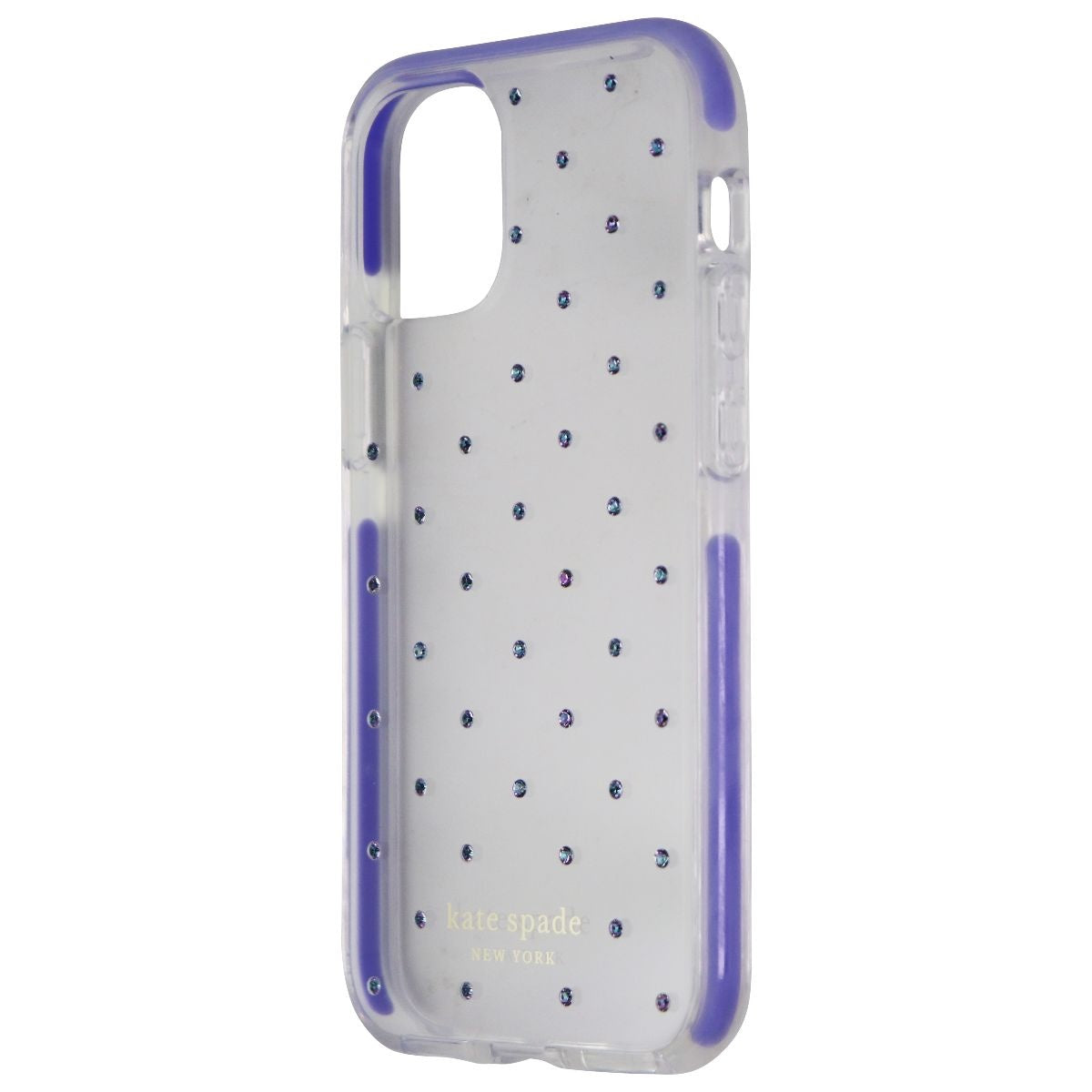 Kate Spade Defensive Hardshell Case for iPhone 12 Mini - Pin Dot Gems / Lilac - New