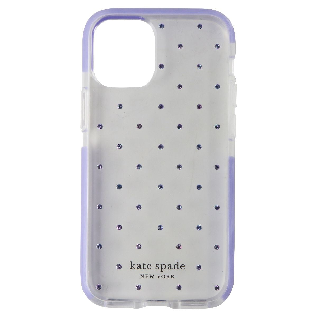 Kate Spade Defensive Hardshell Case for iPhone 12 Mini - Pin Dot Gems / Lilac - New