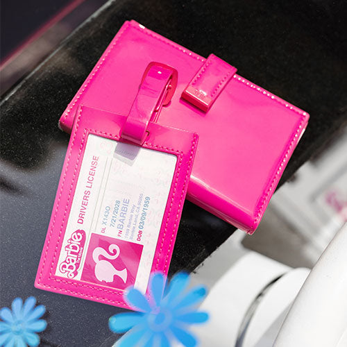 The Passport & Luggage Tag Set in Barbie™ Pink