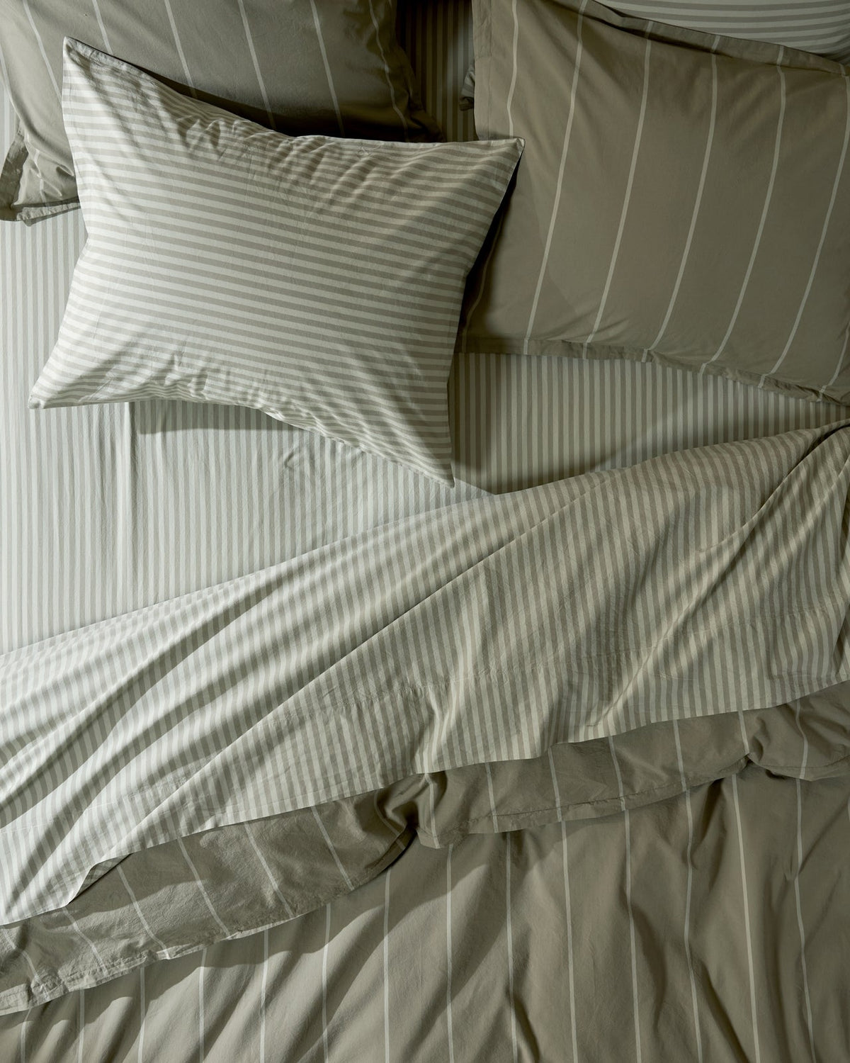 Percale Bundle - Moss Stripe TW/XL