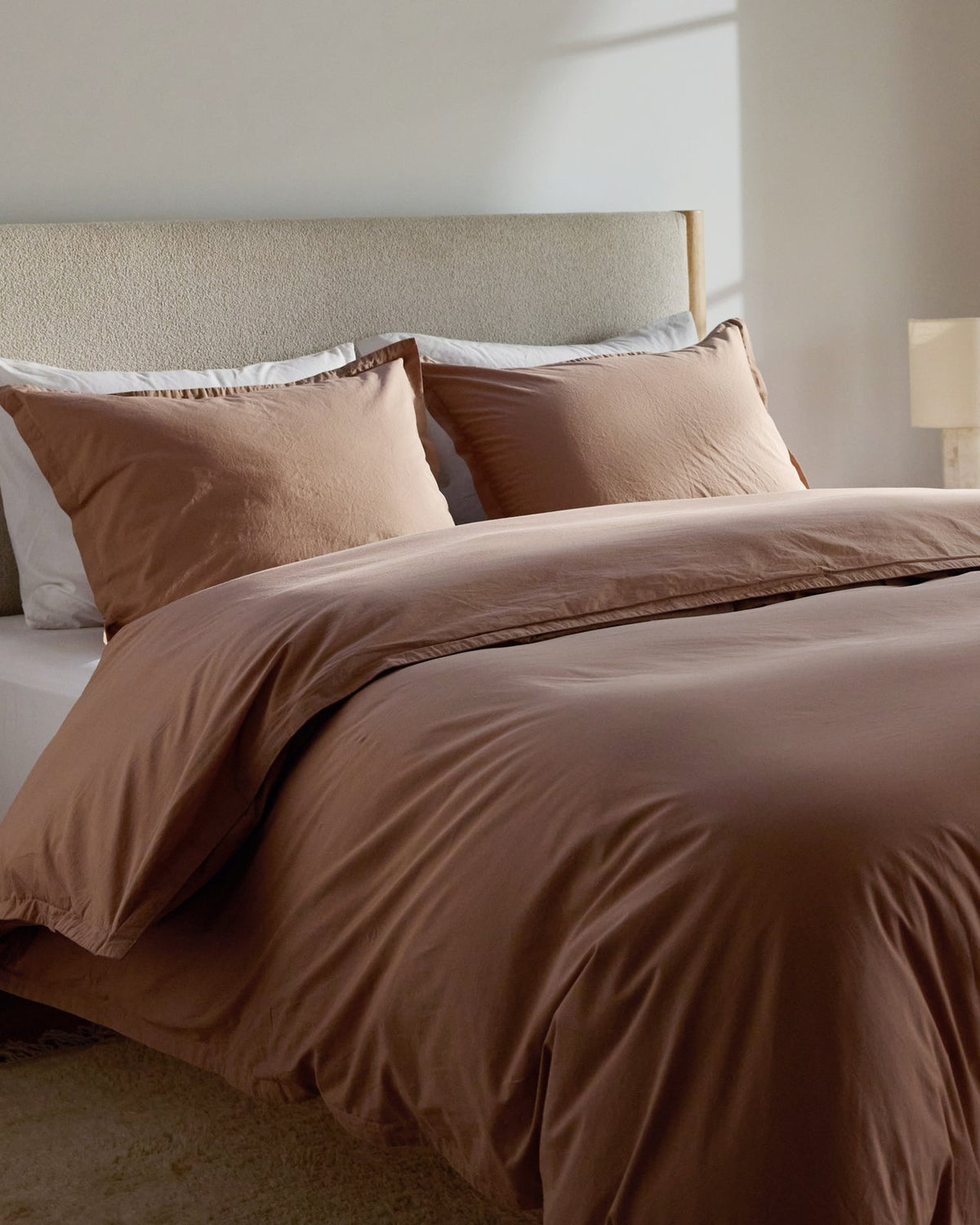 Percale Duvet Cover Set - Adobe K/CK