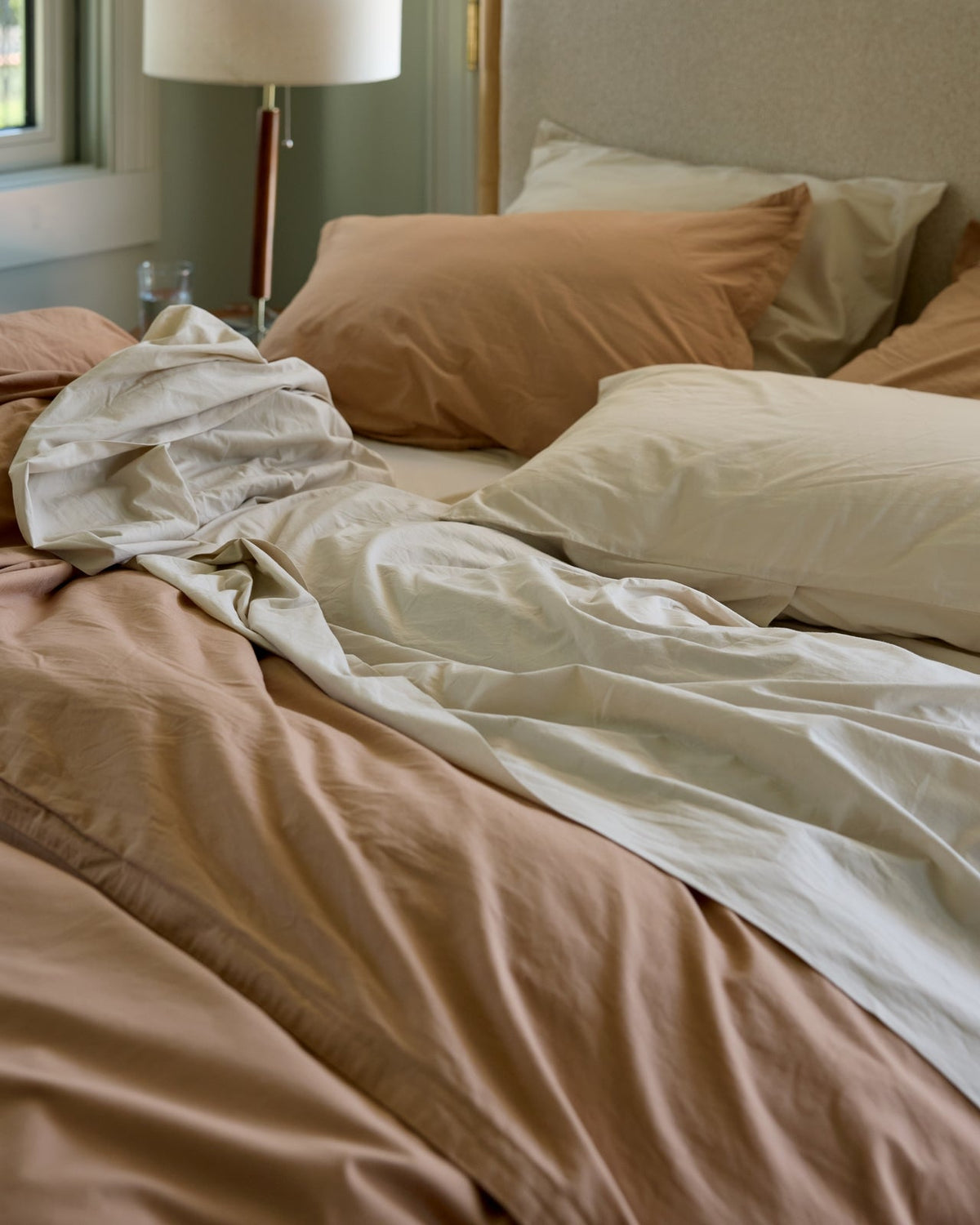 Percale Duvet Cover Set - Adobe TW/XL