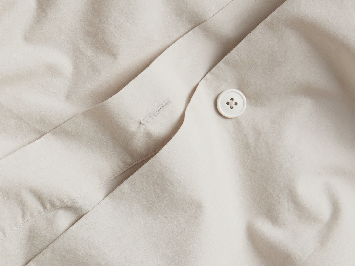 Percale Duvet Cover - FINAL SALE (Sand)